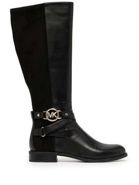 michael kors white boot|Michael Kors thigh high boots.